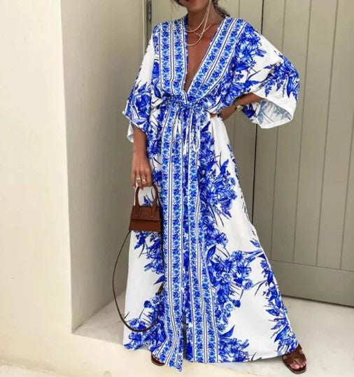 Mia – Jurk met etnische print in boho maxi-stijl