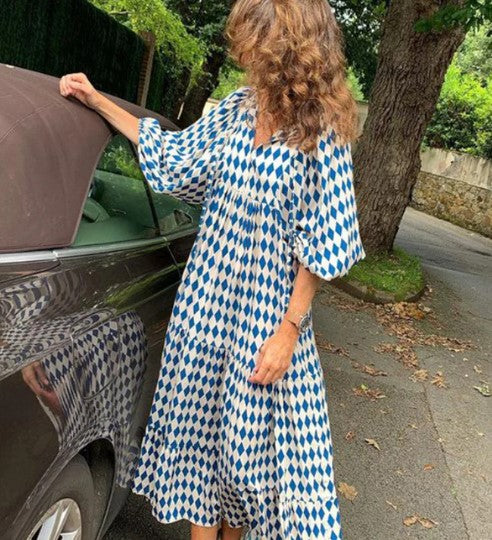 Isabella – maxi-jurk met vintage print