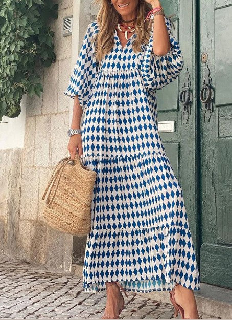 Isabella – maxi-jurk met vintage print