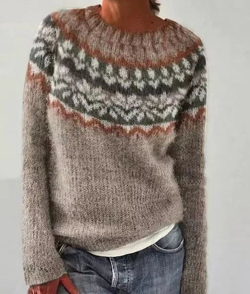 Modieuze knit sweater