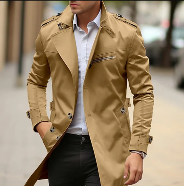 Elegante lente-trenchcoat voor heren - justus