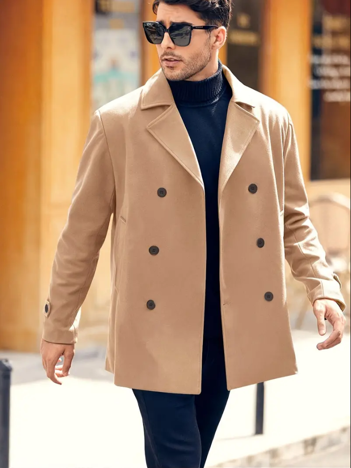 Miles - stijlvolle herentrenchcoat met een klassiek design