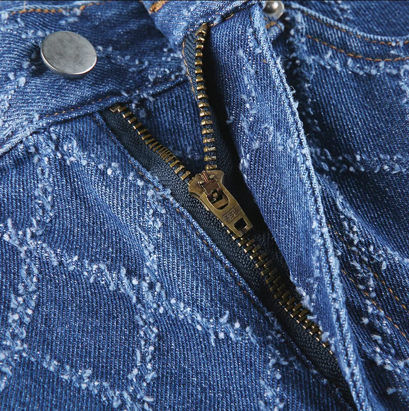 Luca l diamantvormige jeans met hoge taille