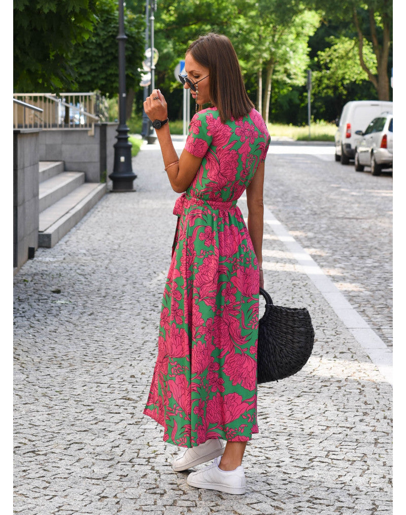 Zomerse maxi-jurk met bloemen - Linda