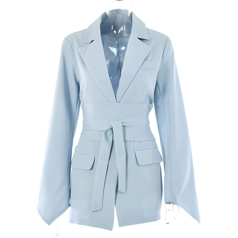 Ravikna - elegante blazer met riem