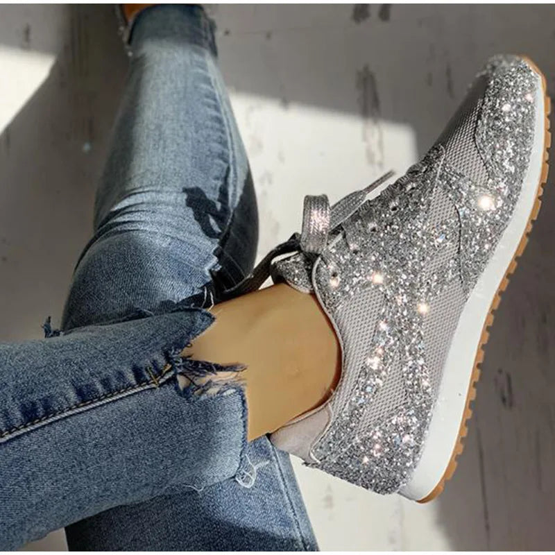 Ondine | sportschoenen met glitters en pailletten