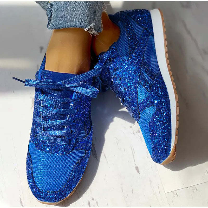 Ondine | sportschoenen met glitters en pailletten