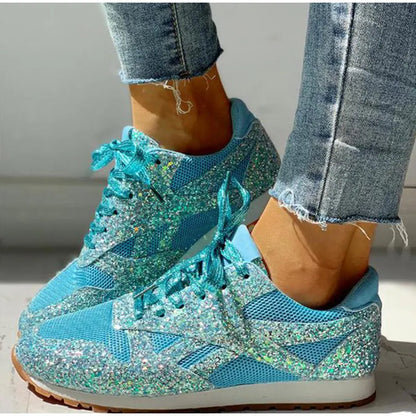 Ondine | sportschoenen met glitters en pailletten