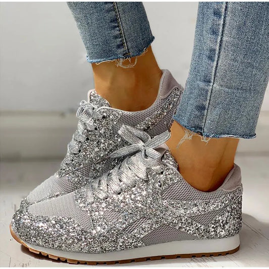 Ondine | sportschoenen met glitters en pailletten