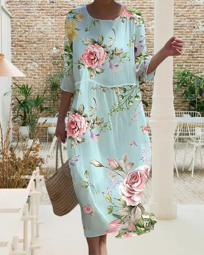 Miranda | elegante bloemenjurk