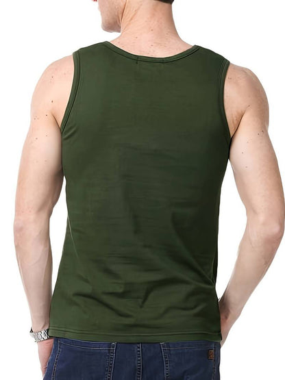 Charles – effen tanktop met ronde hals