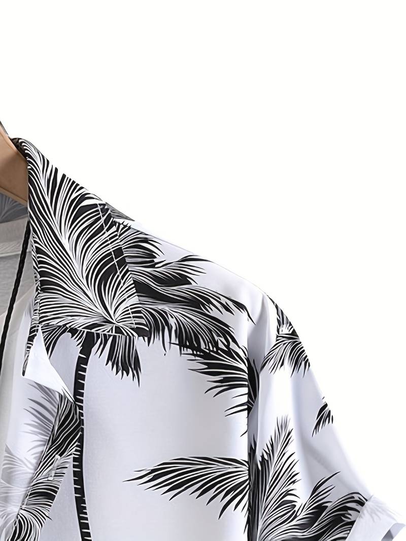 Ethan - hawaiishirt met kokospalmprint