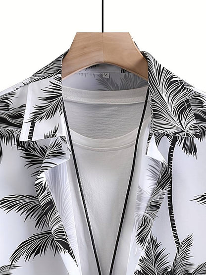 Ethan - hawaiishirt met kokospalmprint