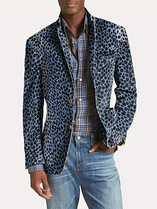 Modieus, casual colbert met luipaardprint