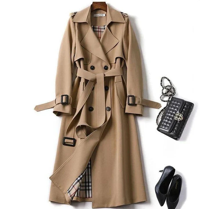 Haba - effen trenchcoat voor dames