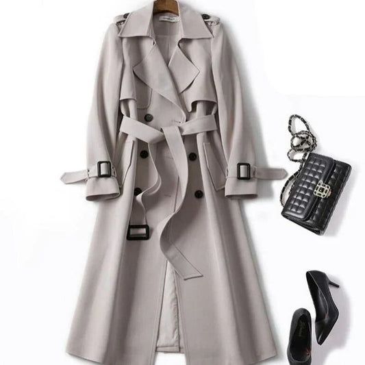 Haba - effen trenchcoat voor dames