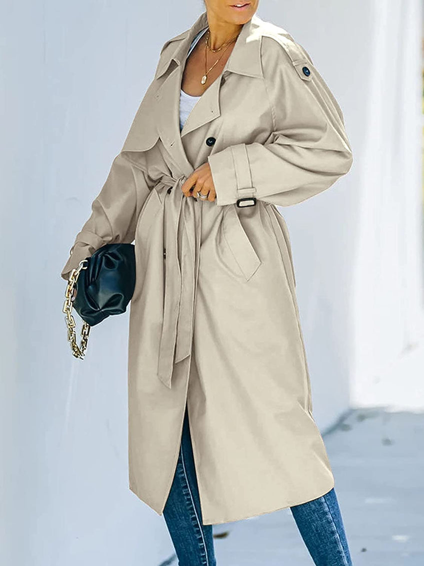 Sol - stijlvolle lange trenchcoat voor dames | winter