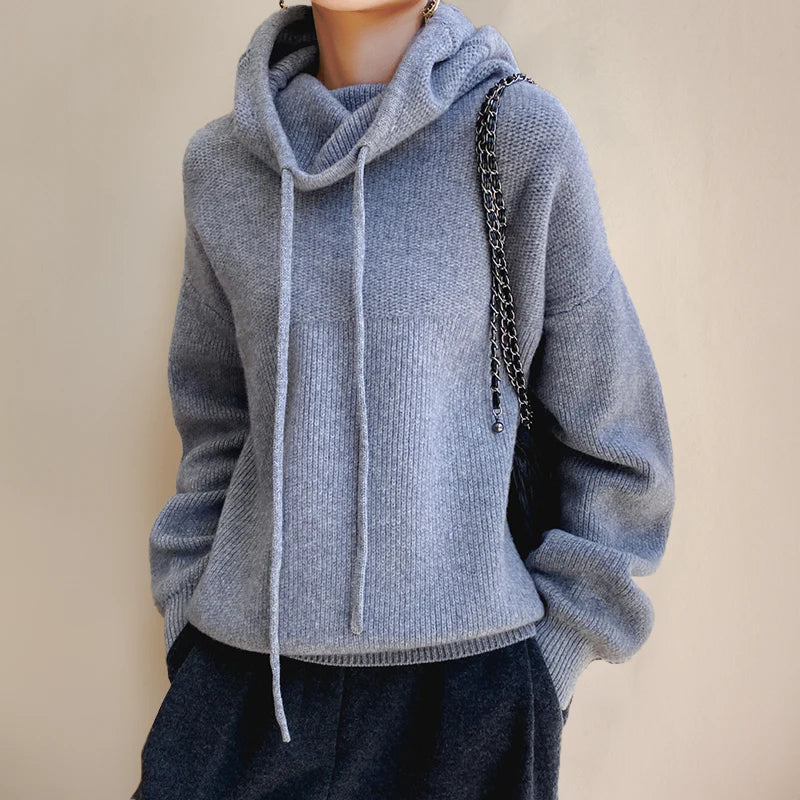 Bexley - warme gebreide hoodie