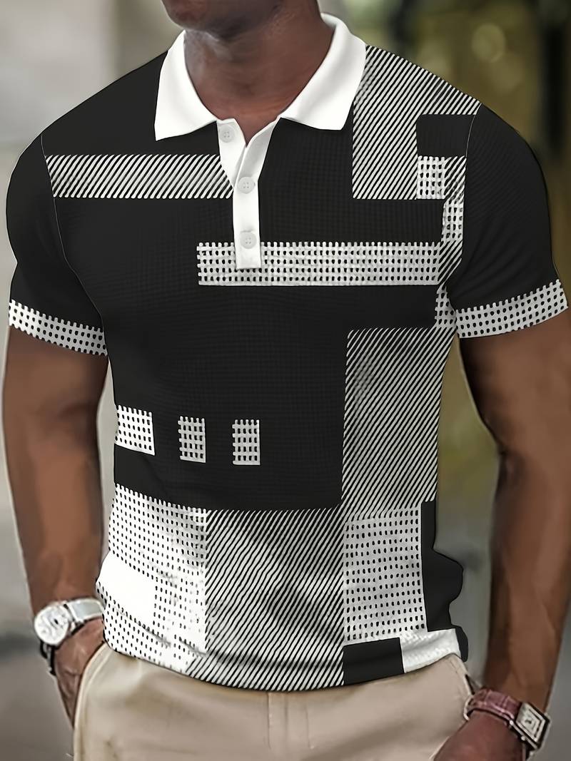 Lucas – strickshirt in retro-farbblock-design