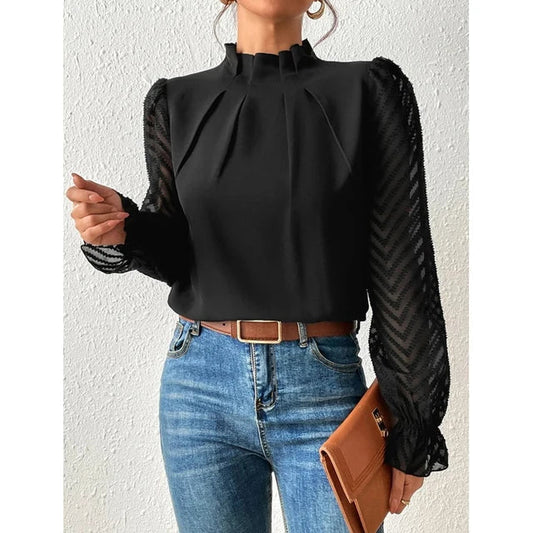 Chloe - blouse met ruches voor dames