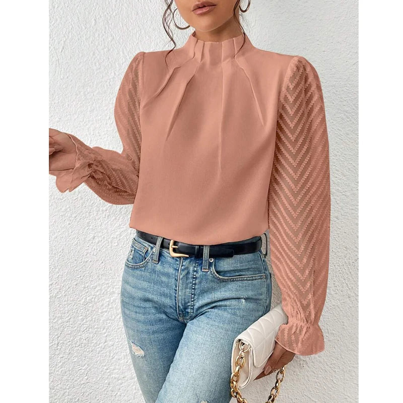 Chloe - blouse met ruches voor dames