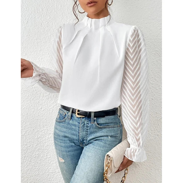 Chloe - blouse met ruches voor dames