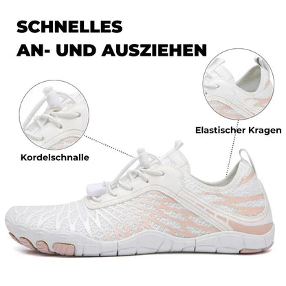 Orthopedische lichtgewicht hardloopschoenen op blote voeten