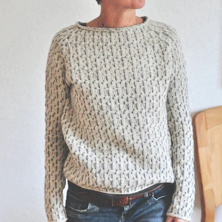 Jula - Eleganter grauer Pullover