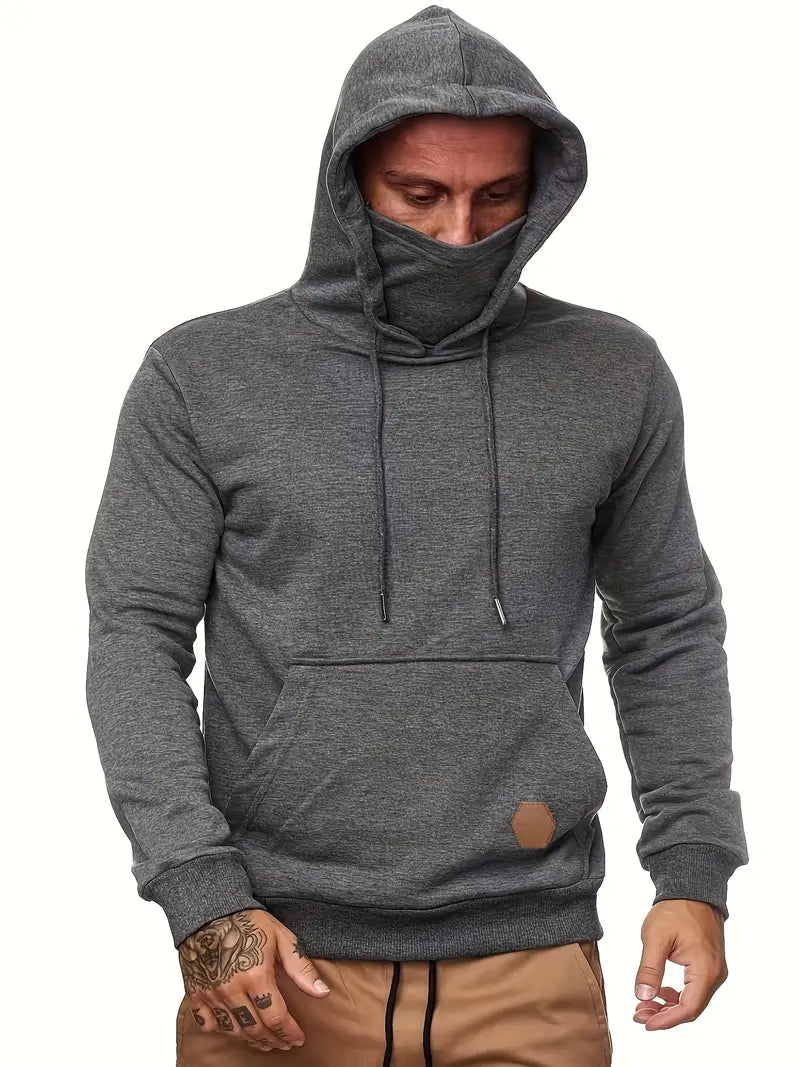 Andrew casual hoodie met gezichtsbedekking