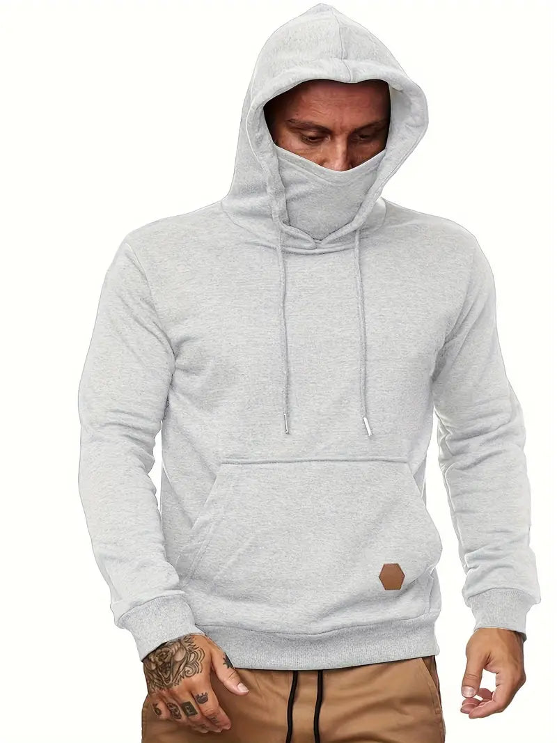 Andrew casual hoodie met gezichtsbedekking