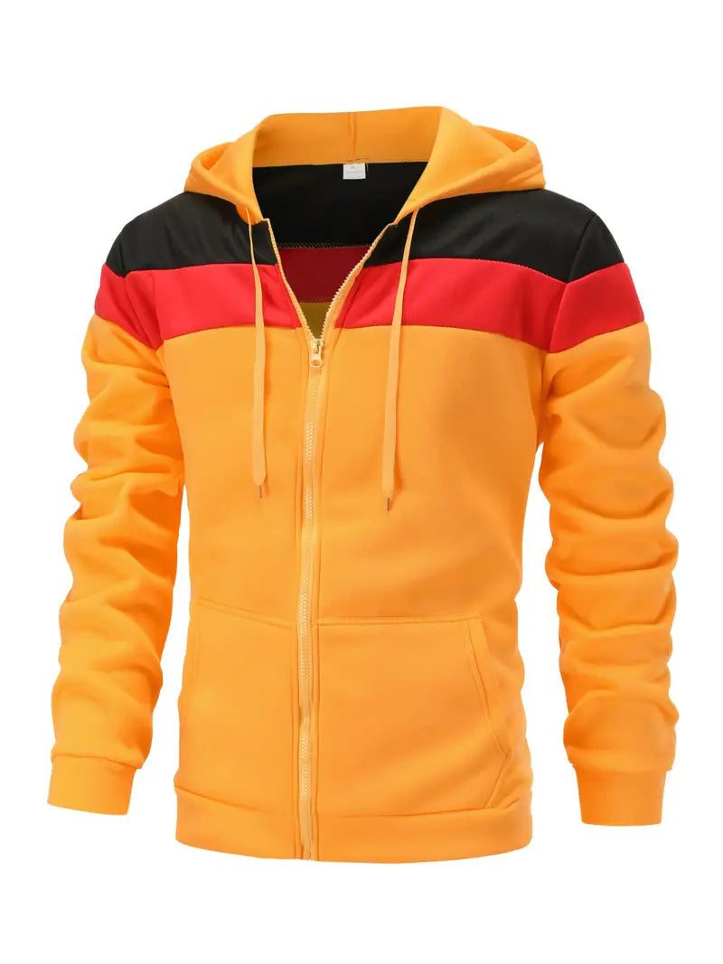 Christopher-hoodie met felle kleurblokken voor heren